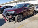 2017 Ford Edge Sport Maroon vin: 2FMPK4AP9HBC42609