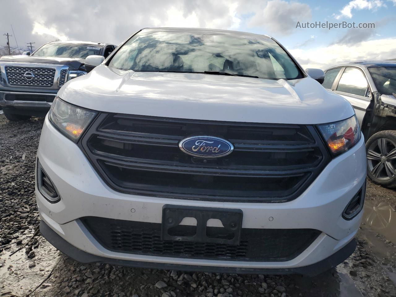 2018 Ford Edge Sport White vin: 2FMPK4AP9JBB05191