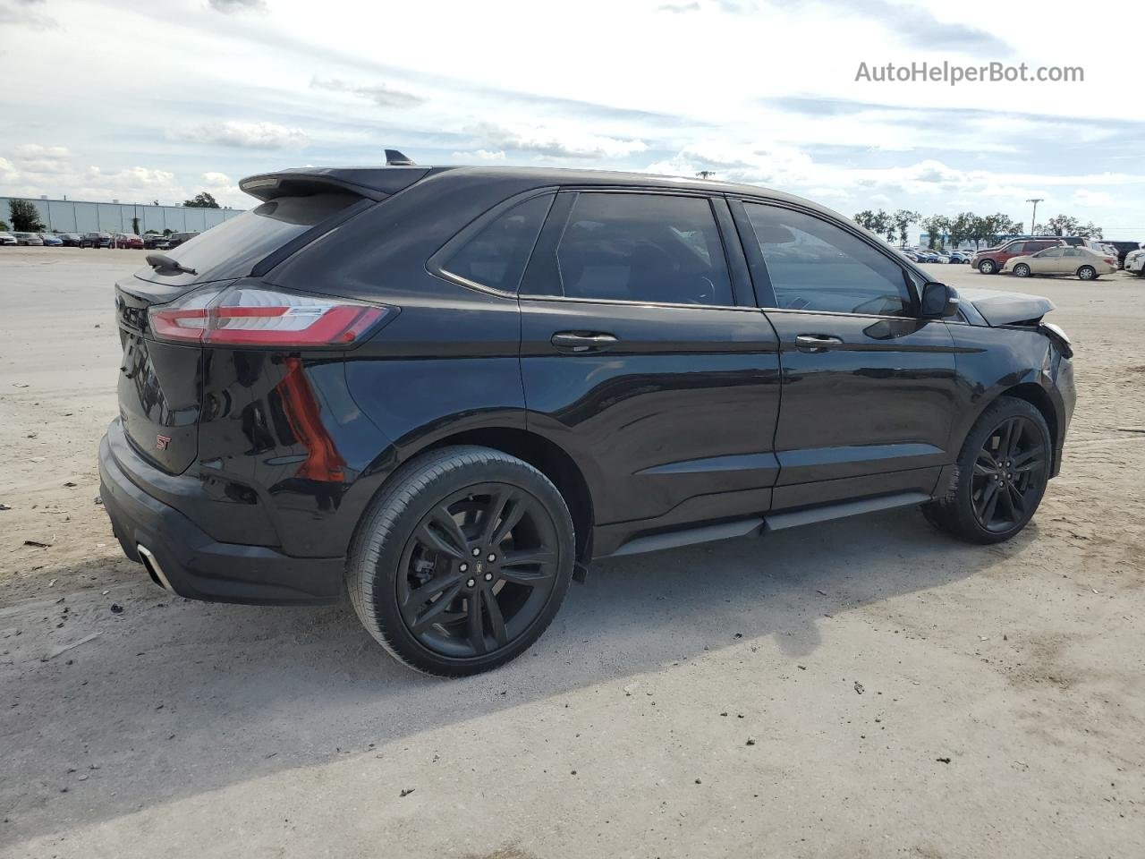 2019 Ford Edge St Черный vin: 2FMPK4AP9KBB35583