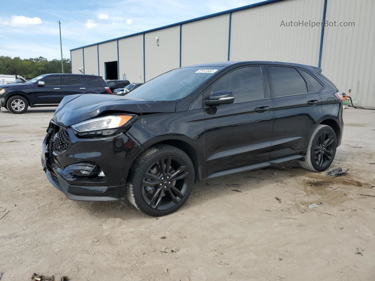 2019 Ford Edge St Черный vin: 2FMPK4AP9KBB35583