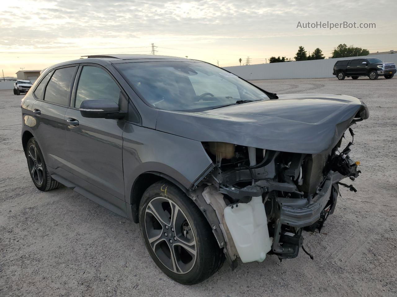 2019 Ford Edge St Серый vin: 2FMPK4AP9KBB47510