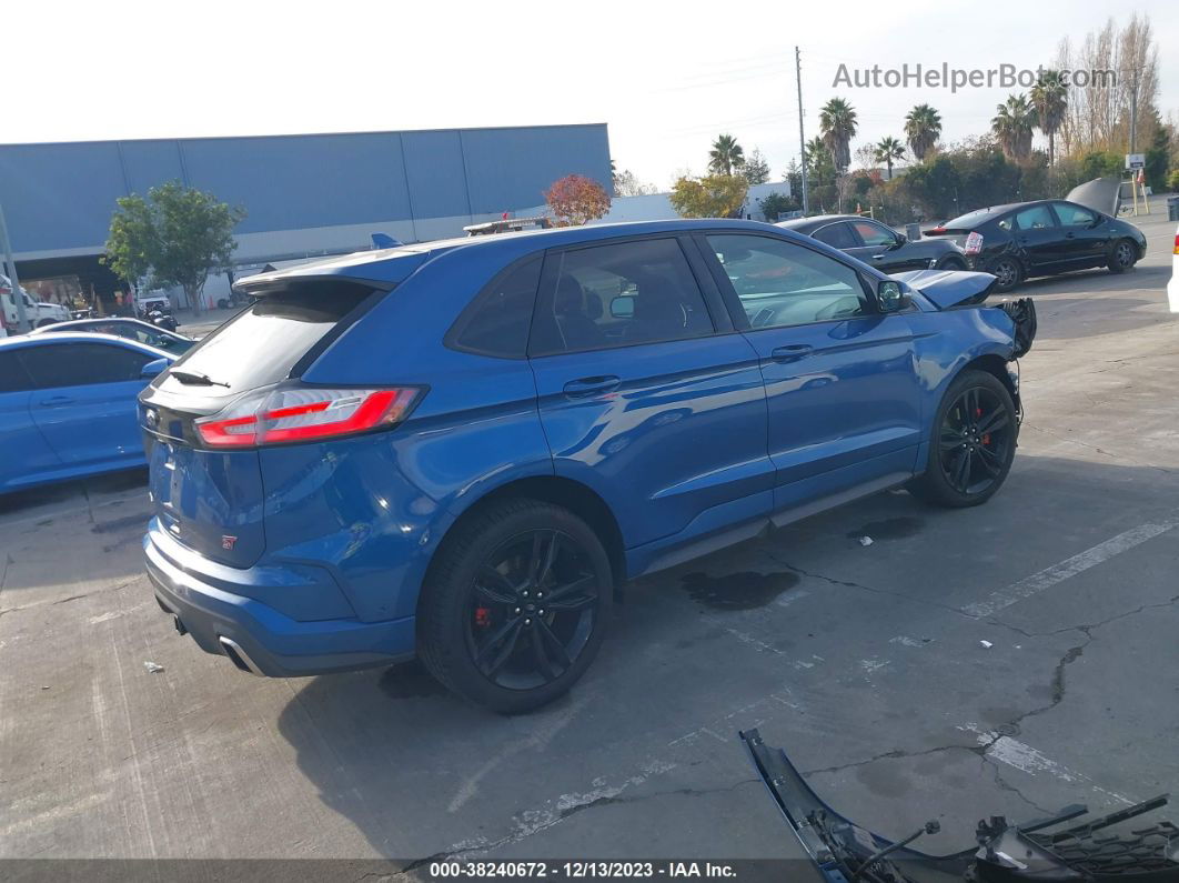 2019 Ford Edge St Blue vin: 2FMPK4AP9KBC01498