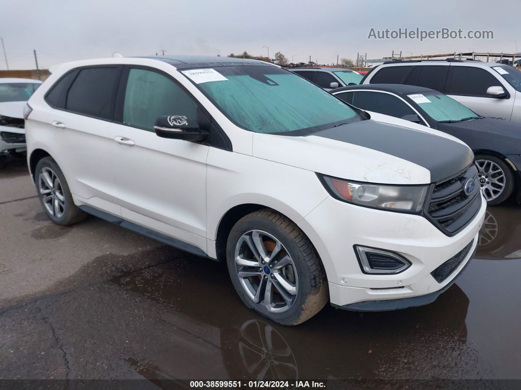 2015 Ford Edge Sport White vin: 2FMPK4APXFBB87133