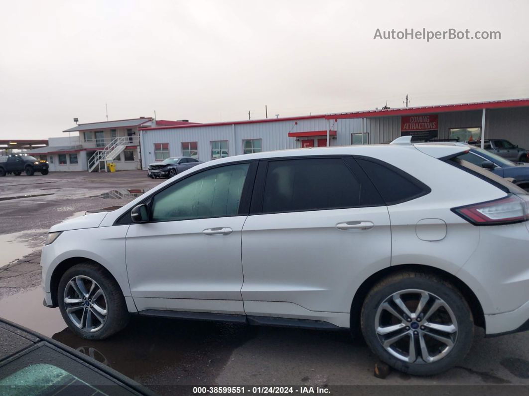 2015 Ford Edge Sport White vin: 2FMPK4APXFBB87133