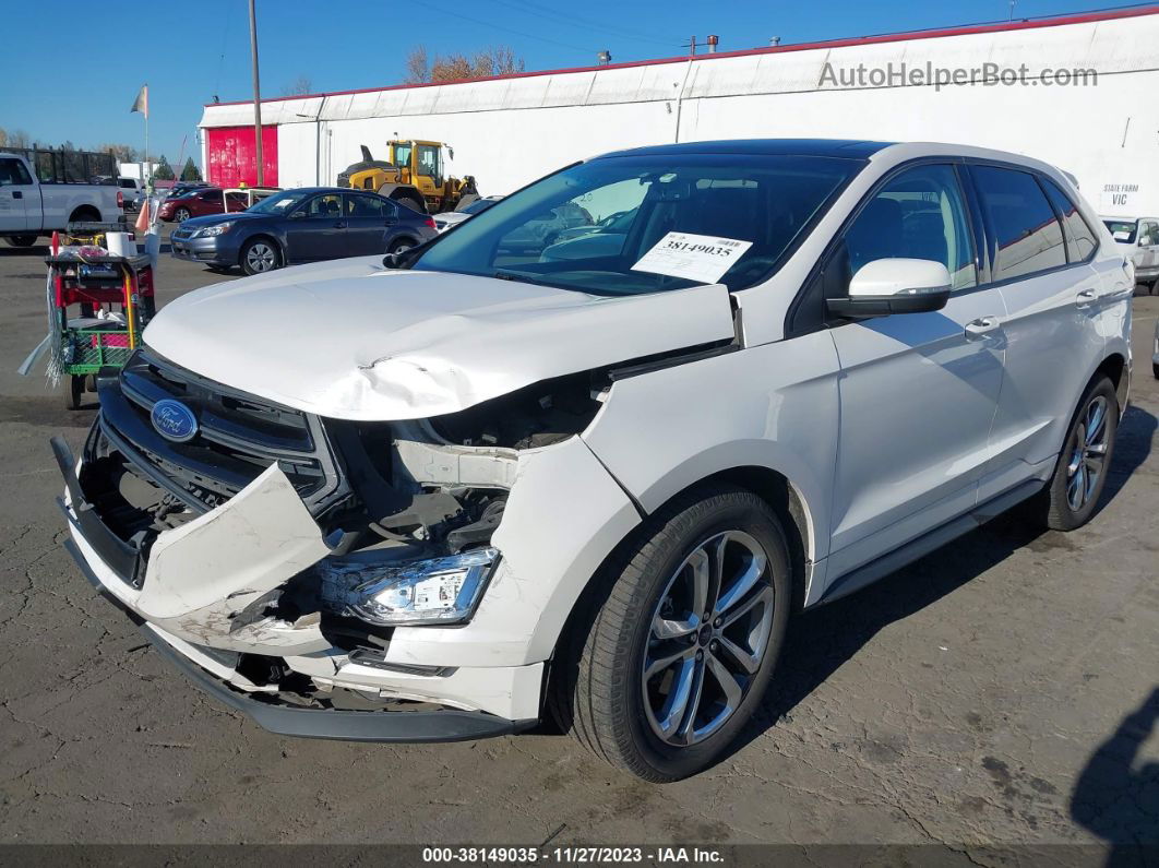 2016 Ford Edge Sport White vin: 2FMPK4APXGBB89465