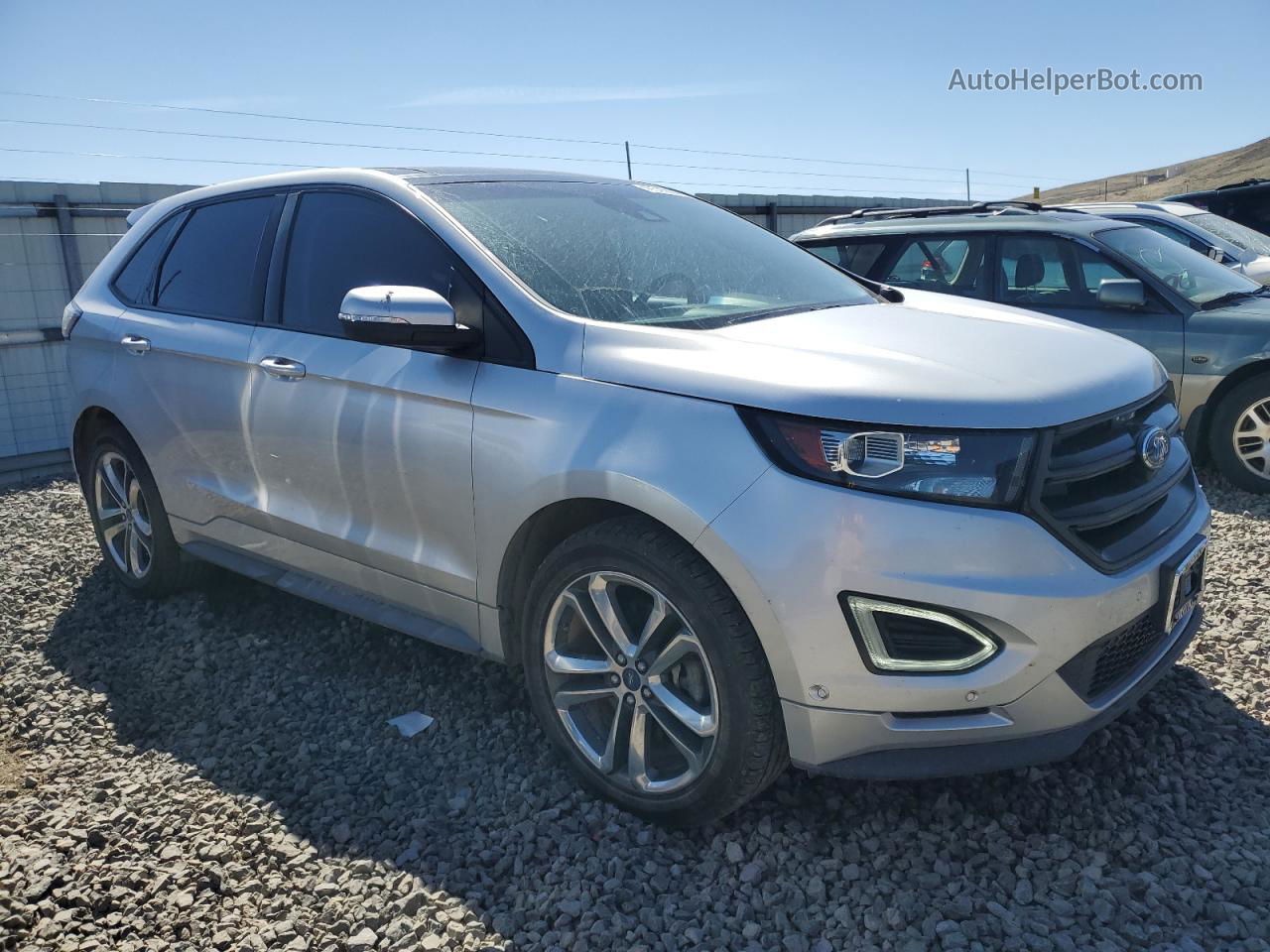 2016 Ford Edge Sport Серебряный vin: 2FMPK4APXGBC65850