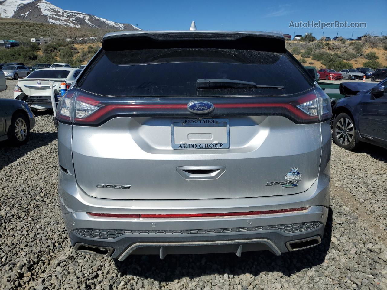 2016 Ford Edge Sport Серебряный vin: 2FMPK4APXGBC65850