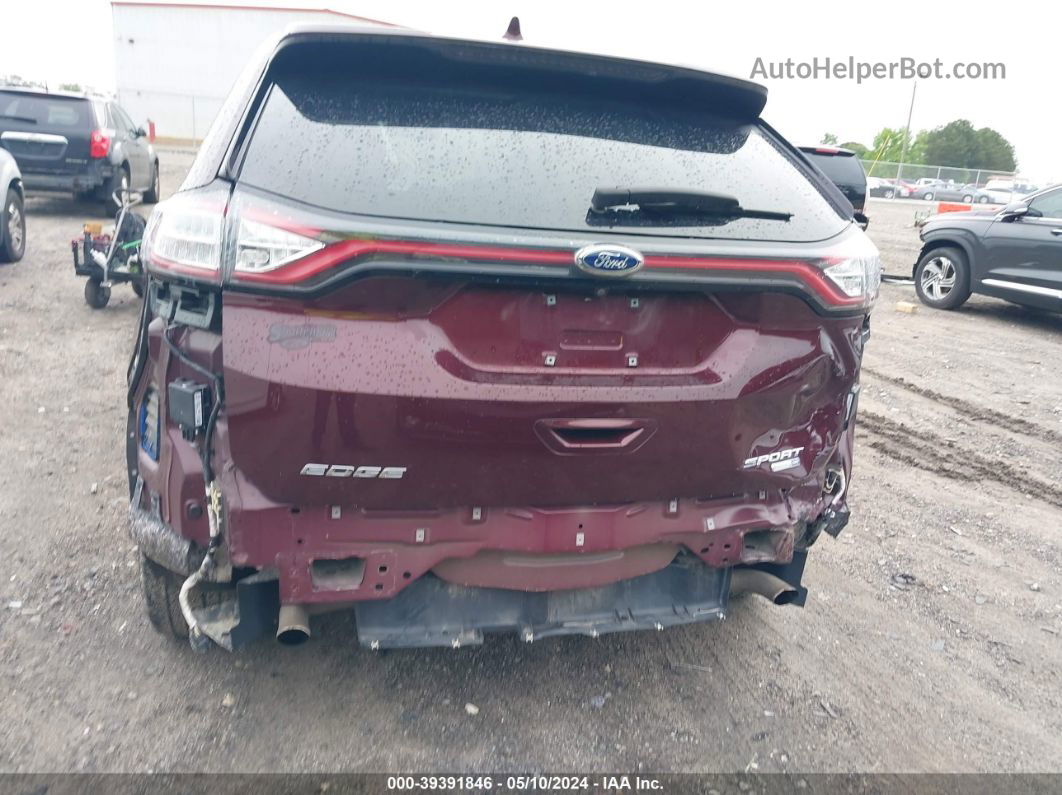 2018 Ford Edge Sport Maroon vin: 2FMPK4APXJBB21531