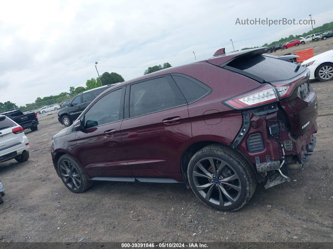 2018 Ford Edge Sport Maroon vin: 2FMPK4APXJBB21531