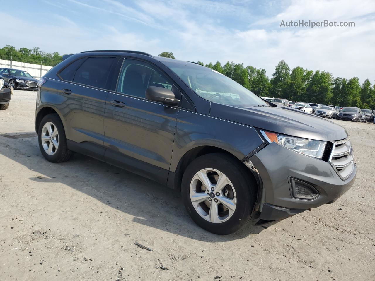 2016 Ford Edge Se Угольный vin: 2FMPK4G90GBC56700