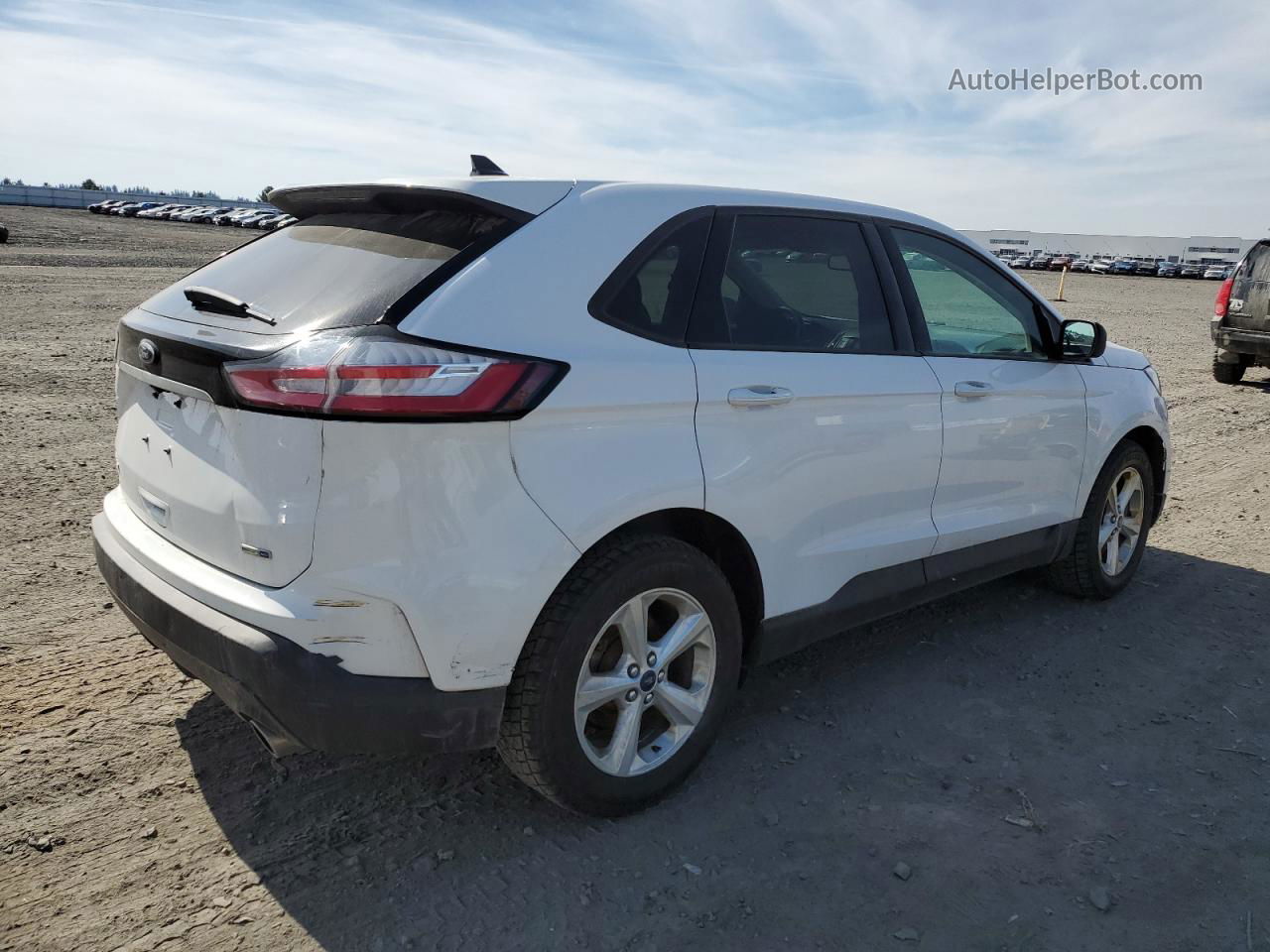 2019 Ford Edge Se White vin: 2FMPK4G90KBB18017