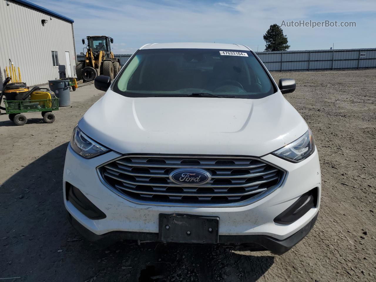 2019 Ford Edge Se White vin: 2FMPK4G90KBB18017