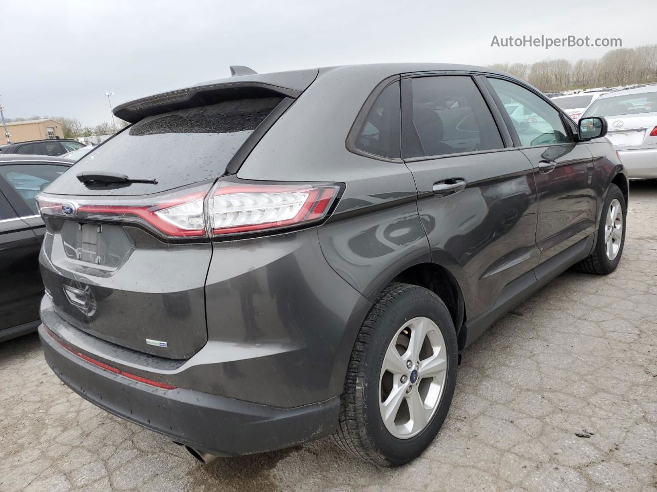 2016 Ford Edge Se Gray vin: 2FMPK4G91GBB83885