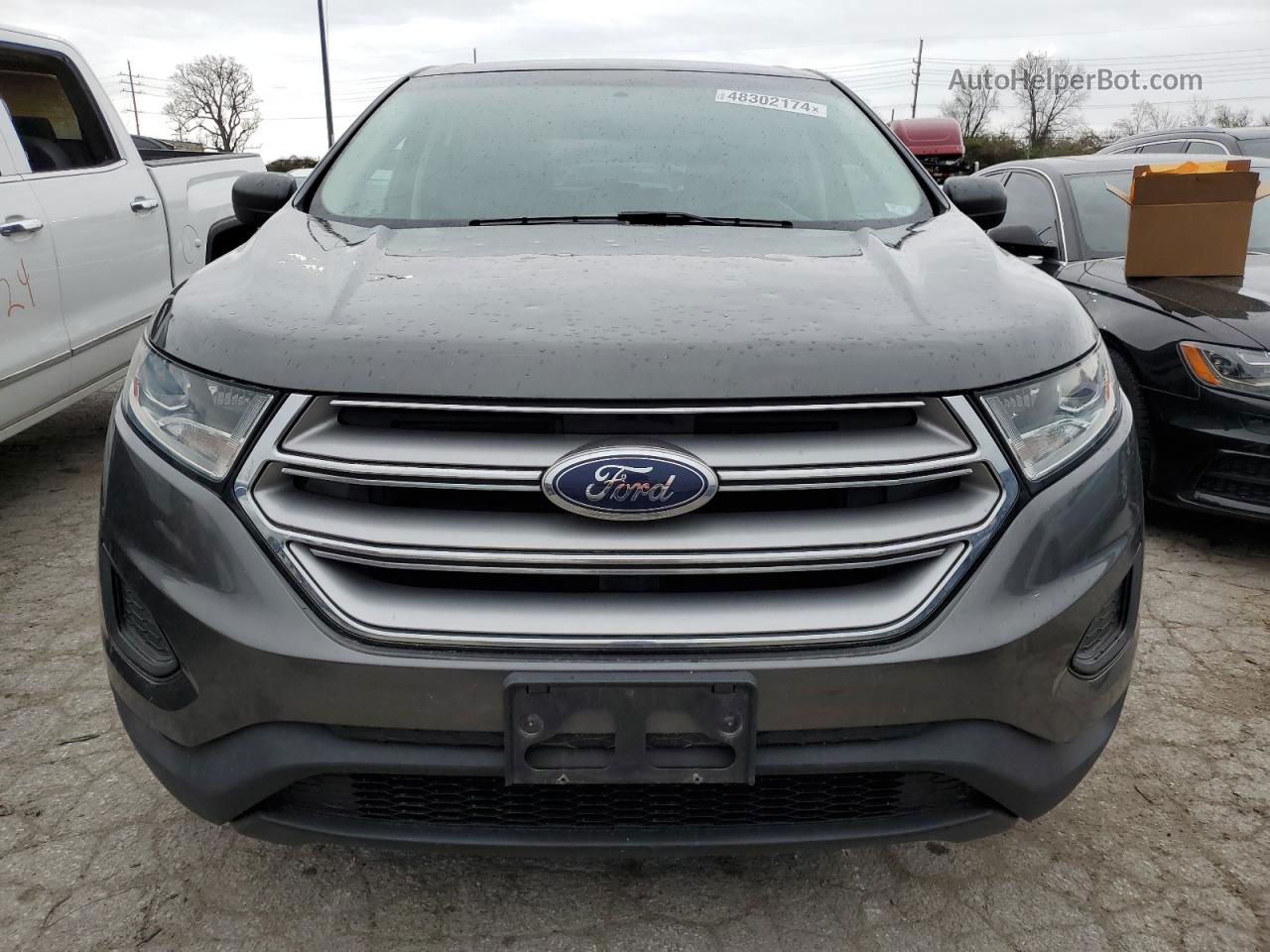 2016 Ford Edge Se Gray vin: 2FMPK4G91GBB83885