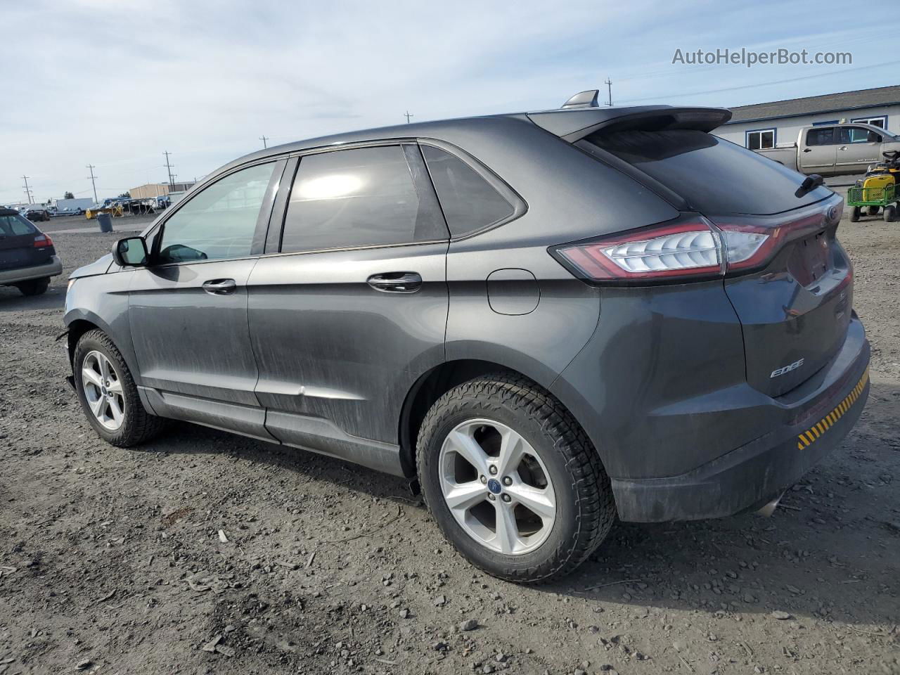 2017 Ford Edge Se Gray vin: 2FMPK4G91HBB30346