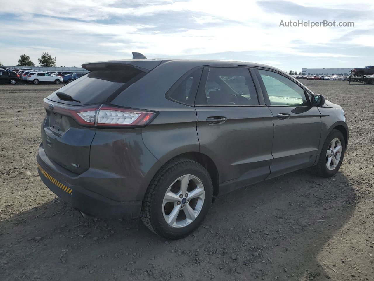 2017 Ford Edge Se Gray vin: 2FMPK4G91HBB30346