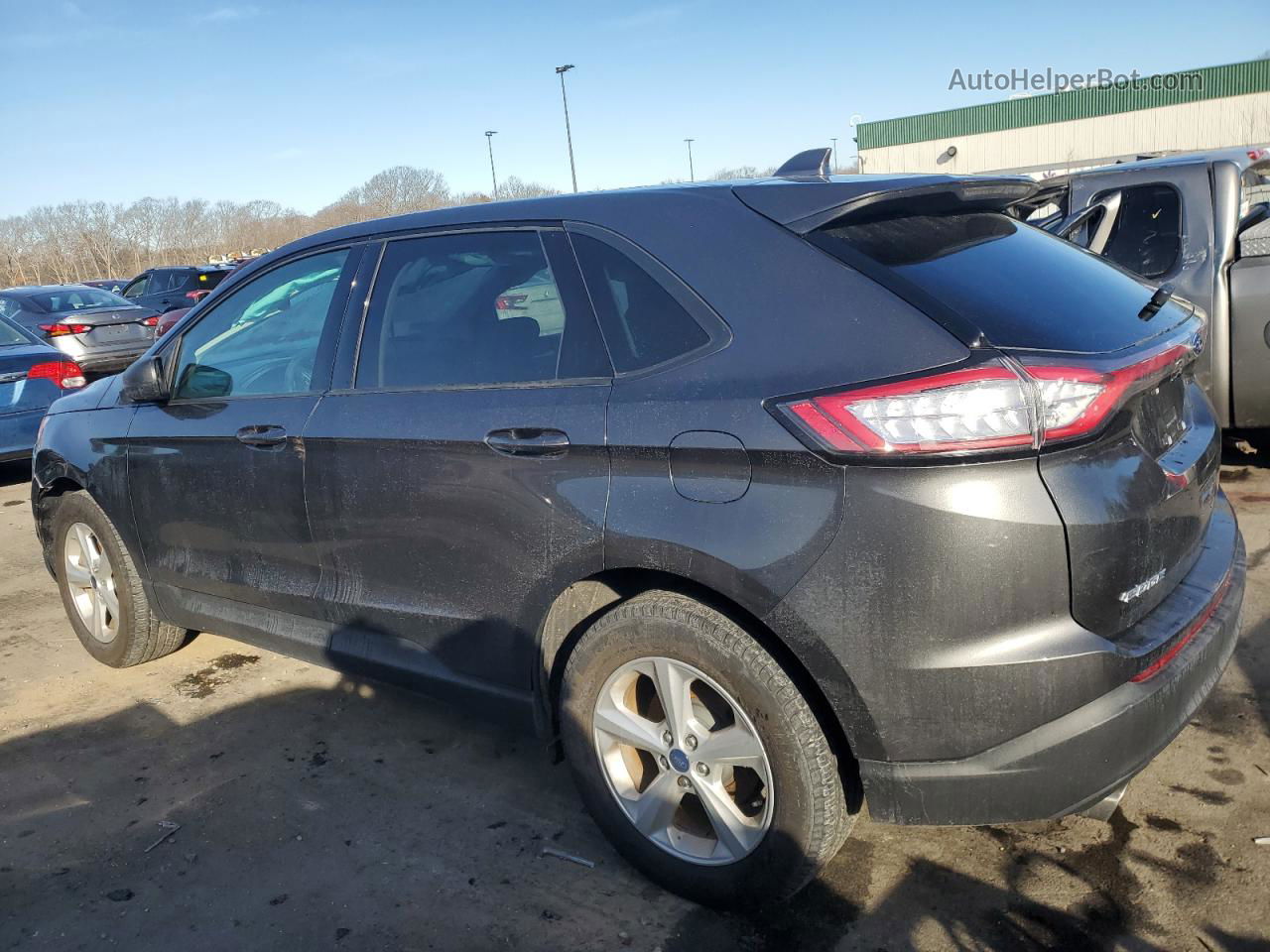 2018 Ford Edge Se Gray vin: 2FMPK4G91JBC29738