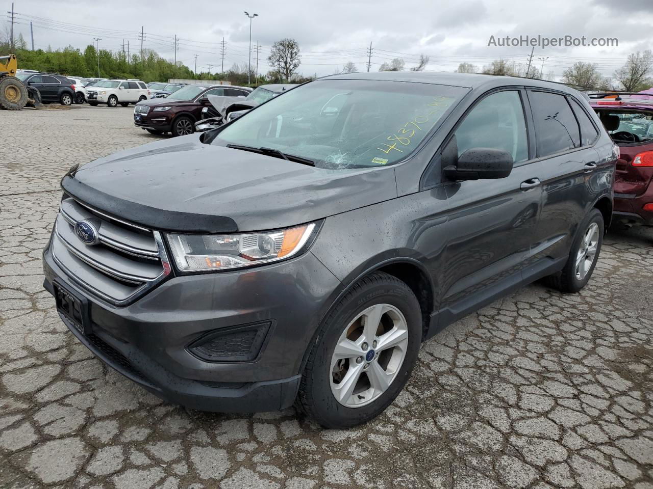 2016 Ford Edge Se Серый vin: 2FMPK4G92GBB43475