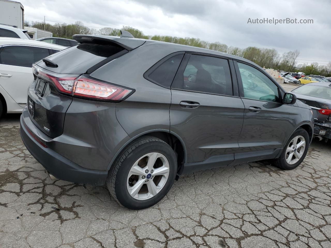 2016 Ford Edge Se Gray vin: 2FMPK4G92GBB43475