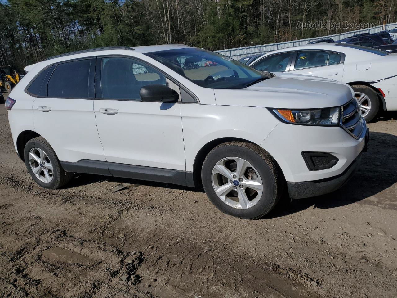 2017 Ford Edge Se White vin: 2FMPK4G92HBC24090