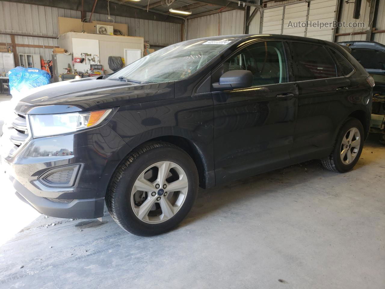 2017 Ford Edge Se Black vin: 2FMPK4G92HBC34294