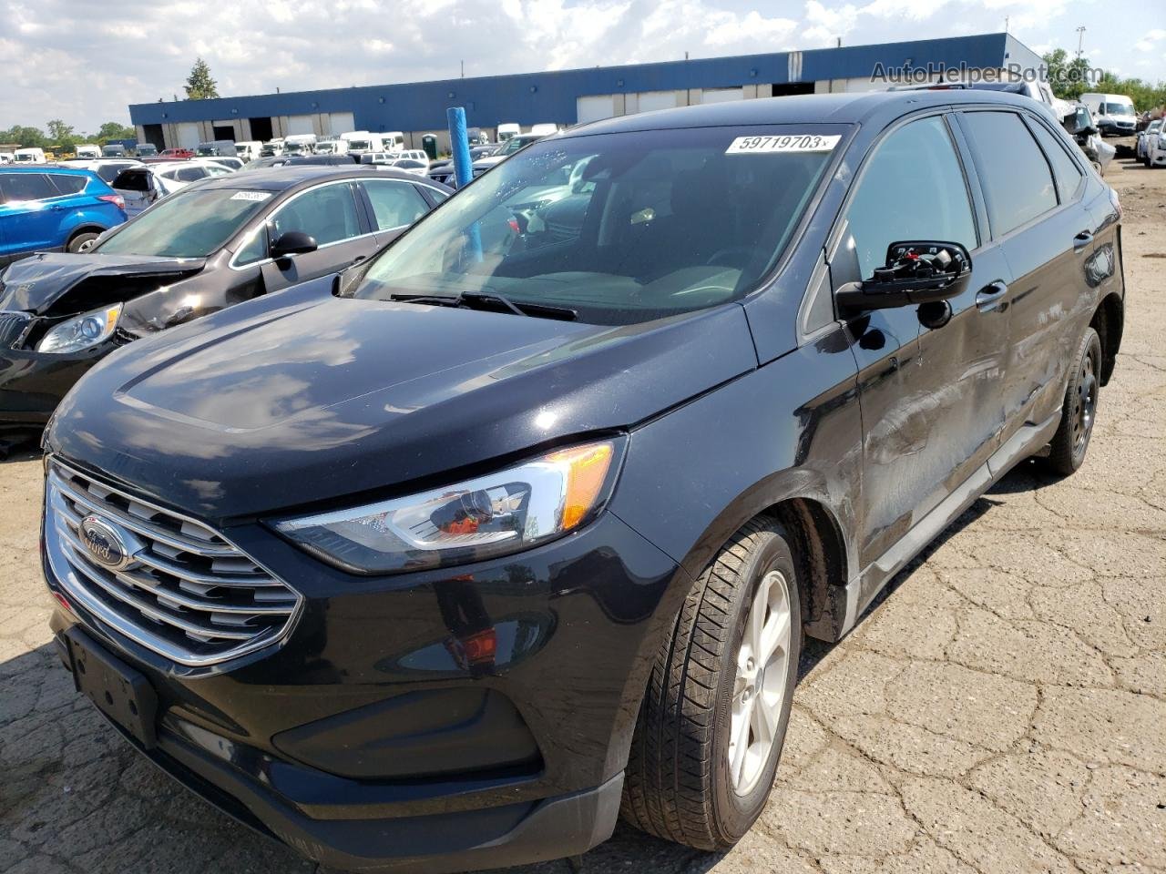 2019 Ford Edge Se Black vin: 2FMPK4G92KBB74363