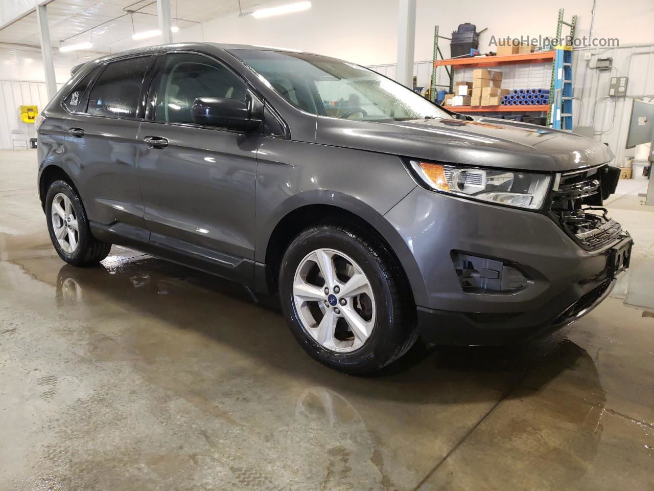 2016 Ford Edge Se Серый vin: 2FMPK4G93GBC52480