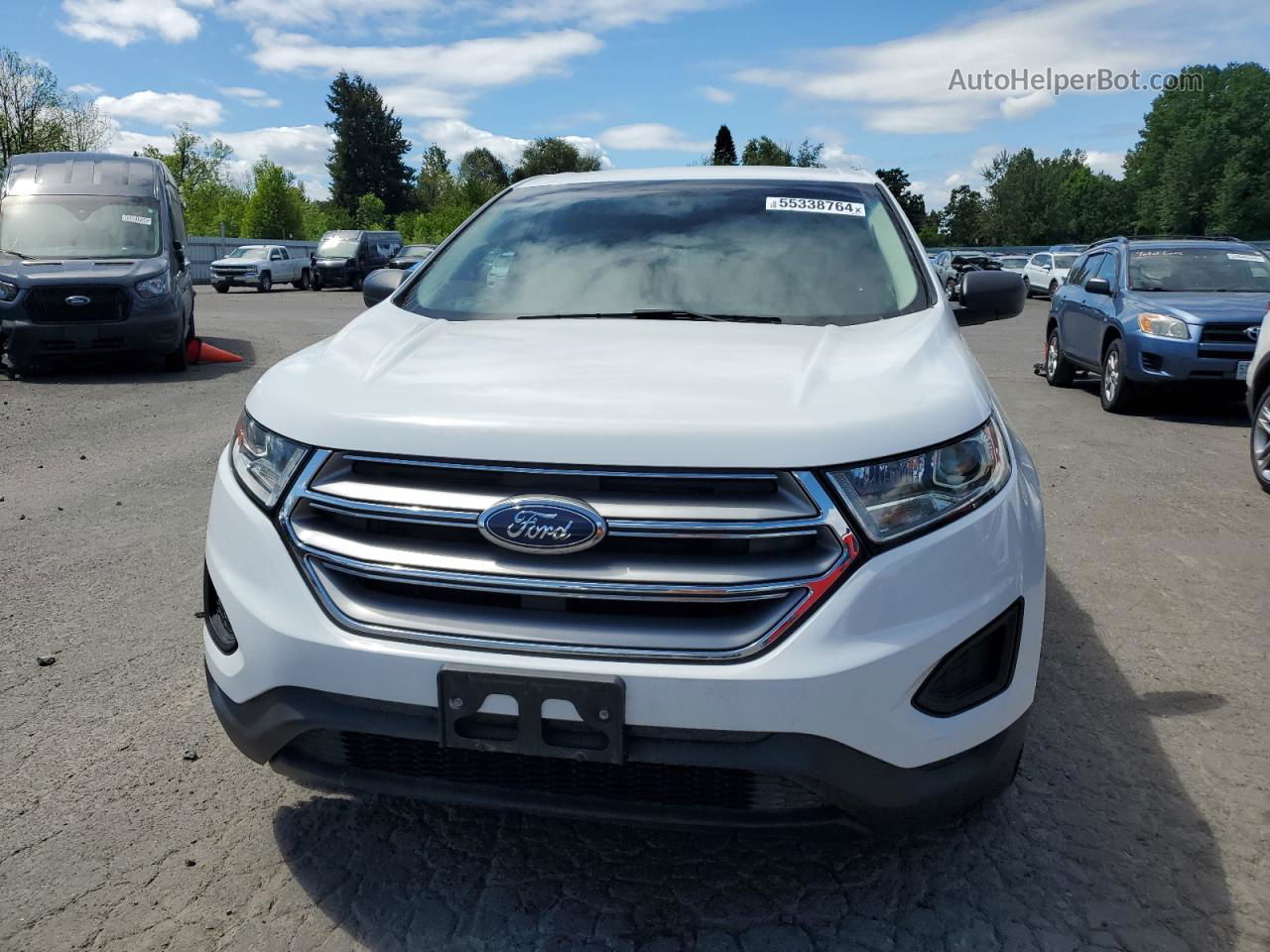 2017 Ford Edge Se Белый vin: 2FMPK4G93HBC16516