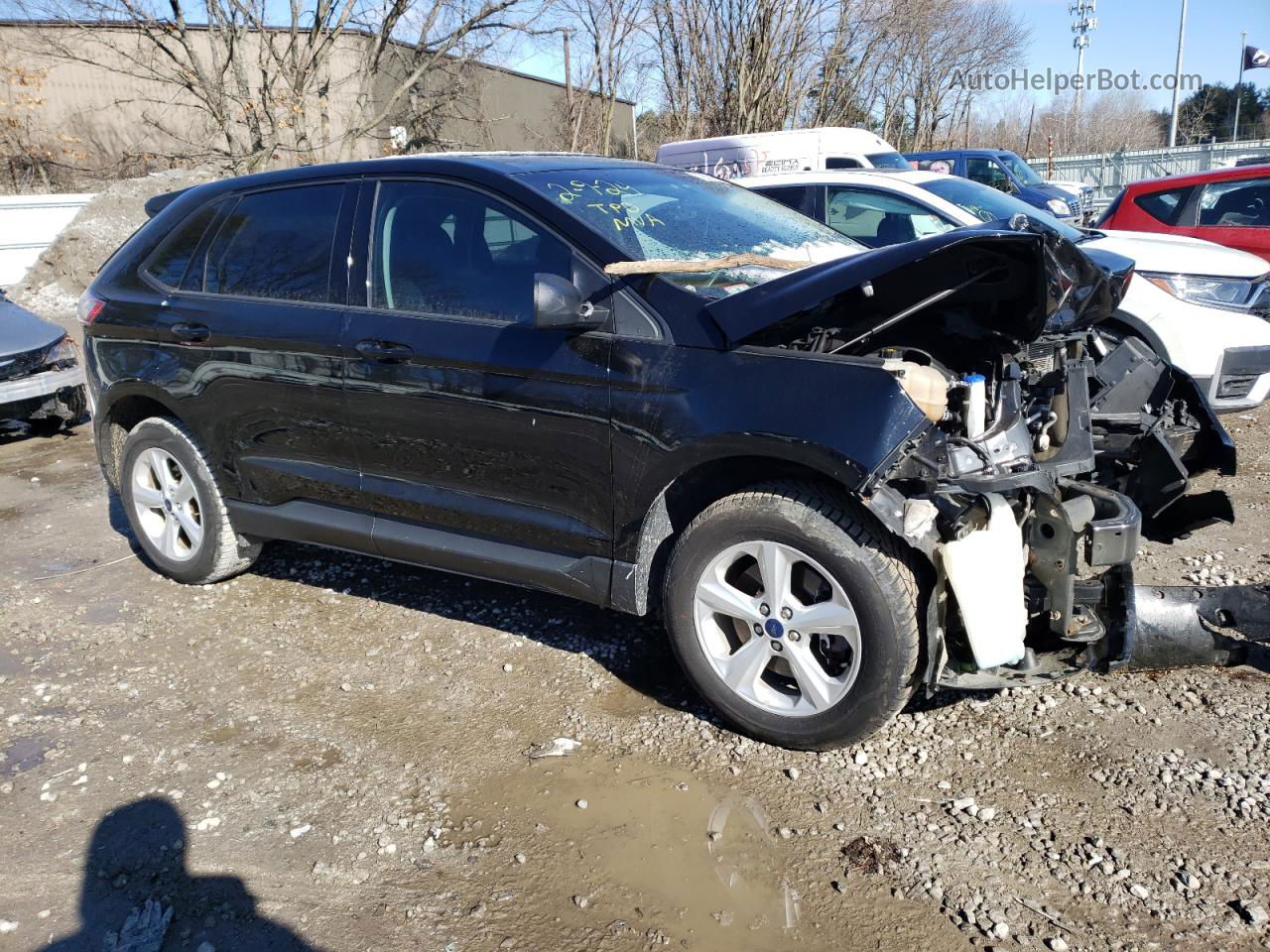 2018 Ford Edge Se Black vin: 2FMPK4G93JBB20889