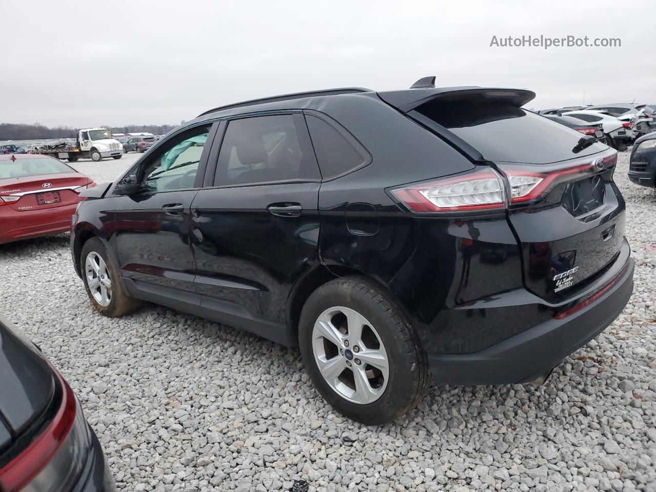 2016 Ford Edge Se Black vin: 2FMPK4G94GBB03866