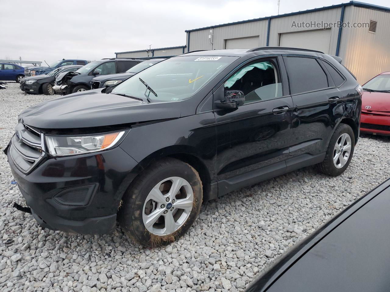 2016 Ford Edge Se Black vin: 2FMPK4G94GBB03866