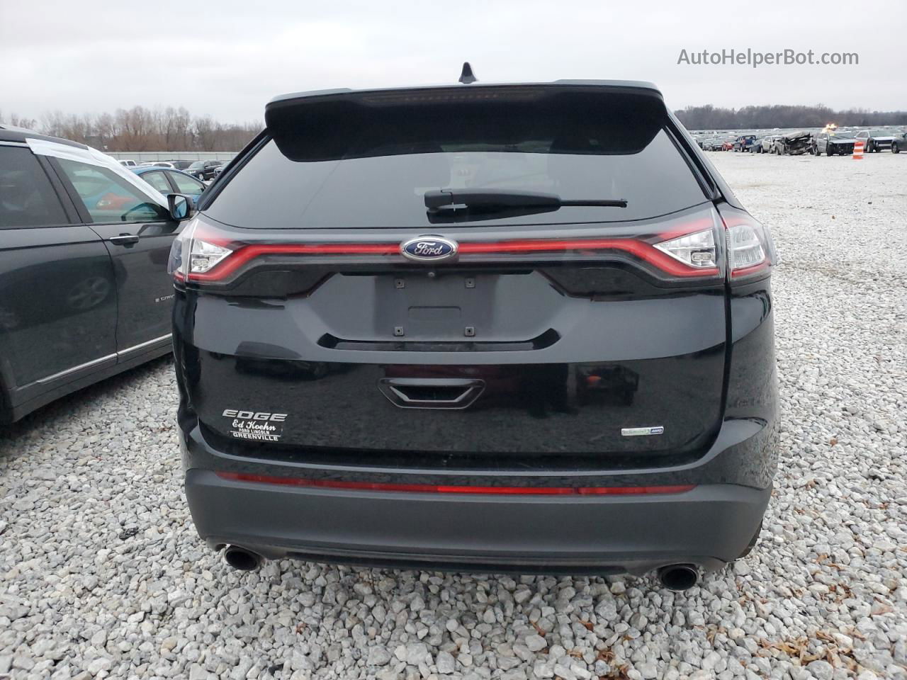 2016 Ford Edge Se Black vin: 2FMPK4G94GBB03866