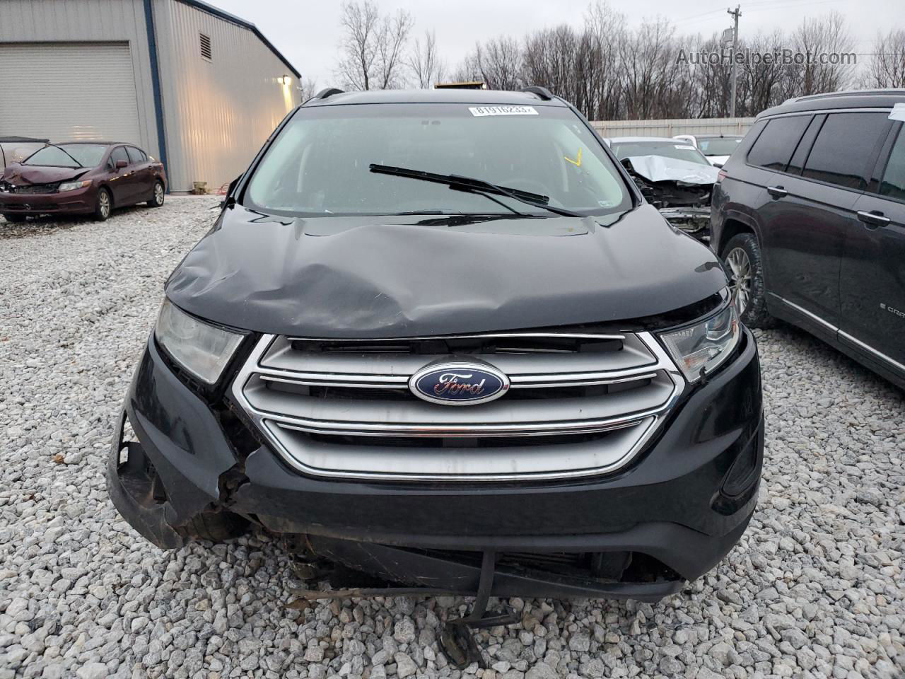 2016 Ford Edge Se Black vin: 2FMPK4G94GBB03866