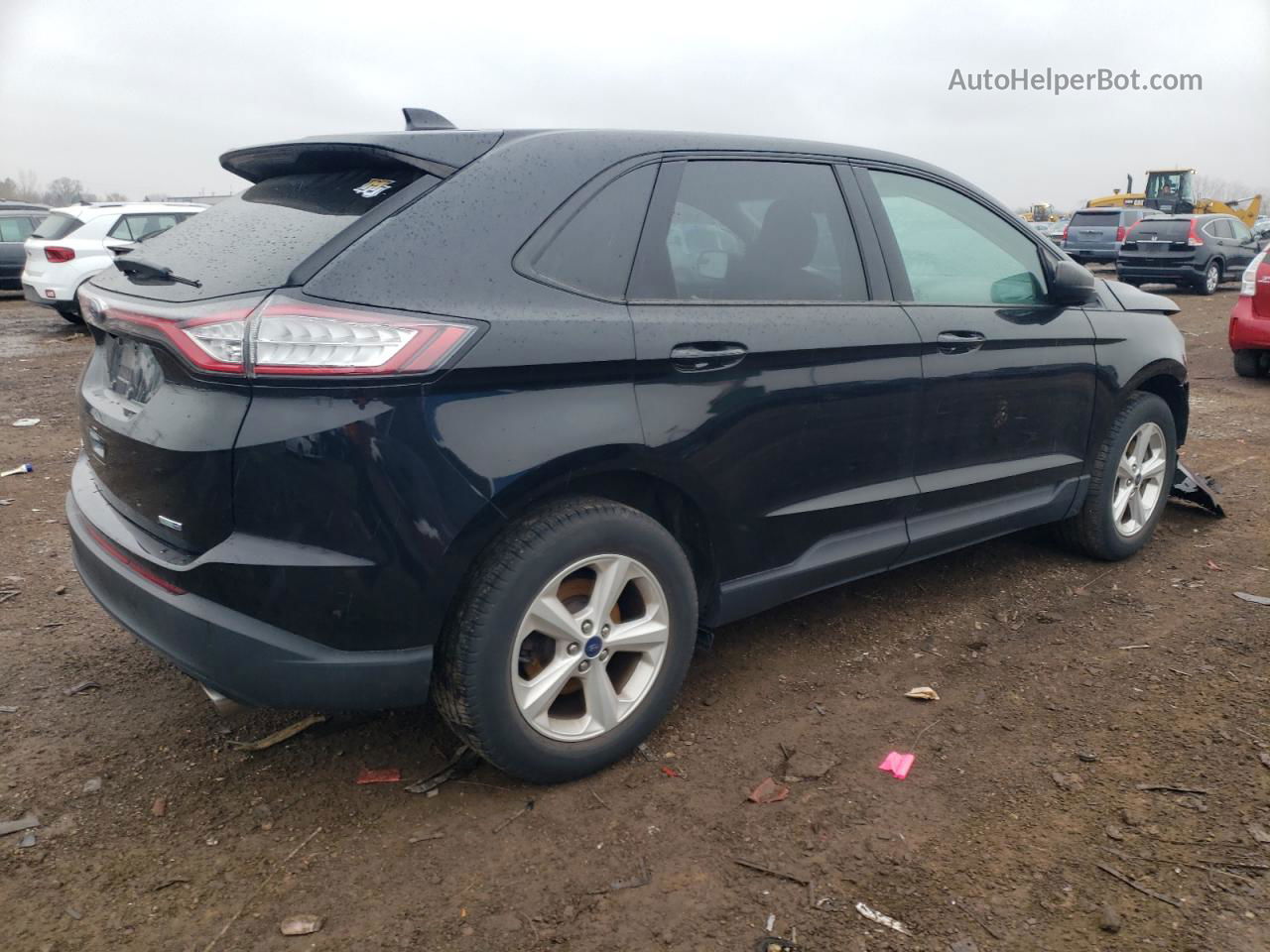 2016 Ford Edge Se Black vin: 2FMPK4G94GBC63911