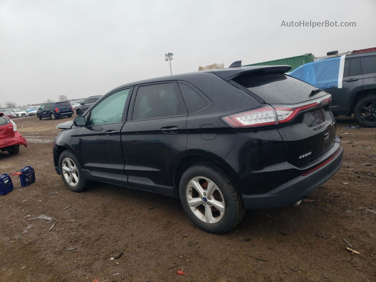 2016 Ford Edge Se Black vin: 2FMPK4G94GBC63911