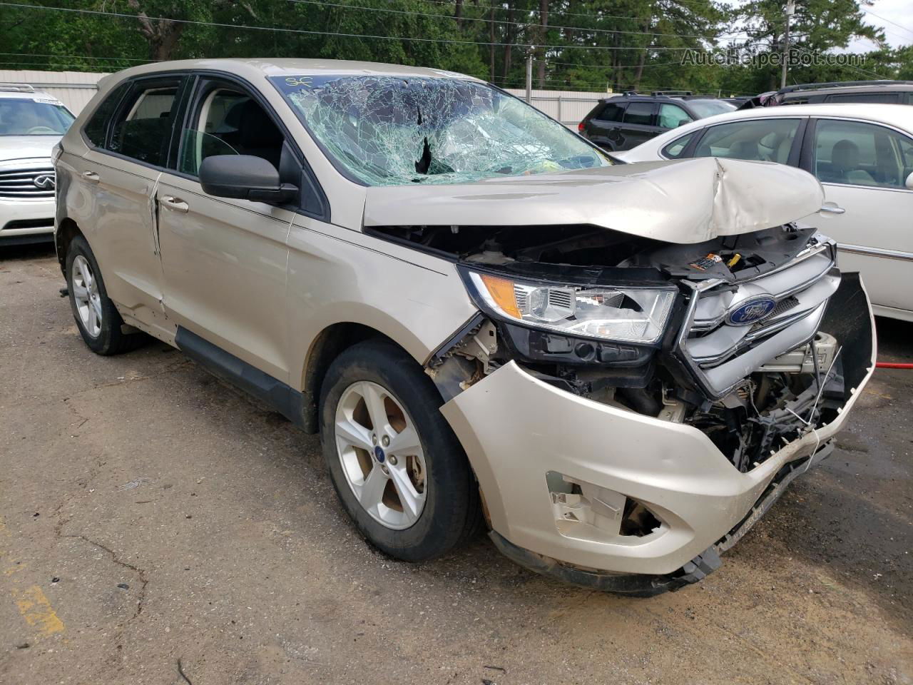 2017 Ford Edge Se Gold vin: 2FMPK4G94HBB54883