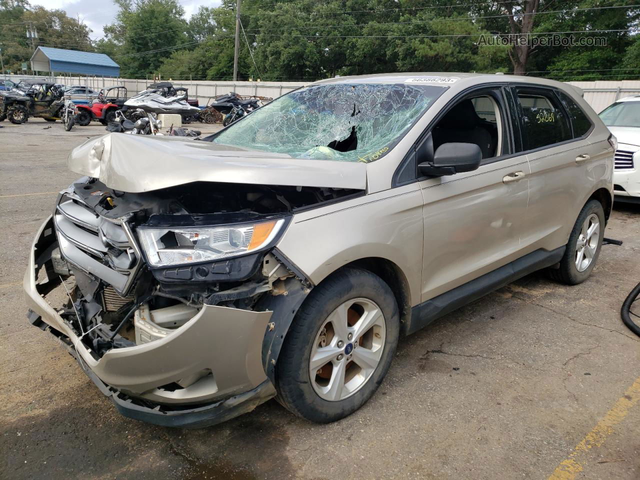 2017 Ford Edge Se Gold vin: 2FMPK4G94HBB54883