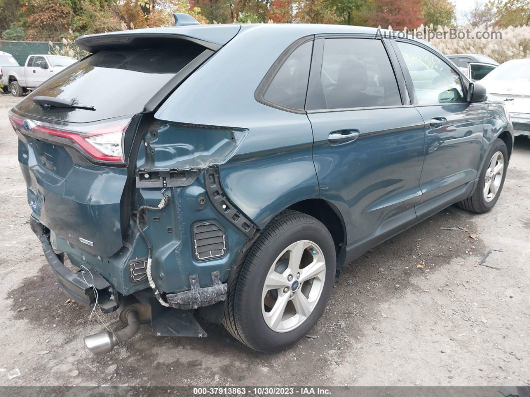 2016 Ford Edge Se Blue vin: 2FMPK4G95GBB17839