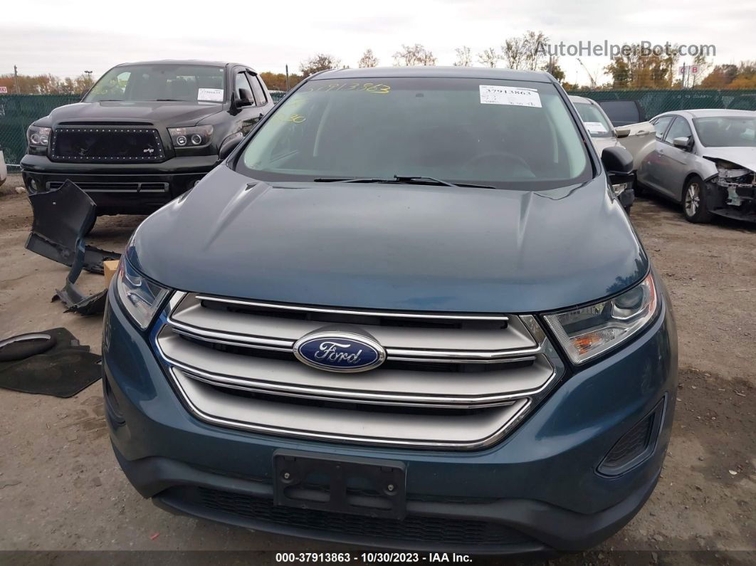 2016 Ford Edge Se Blue vin: 2FMPK4G95GBB17839