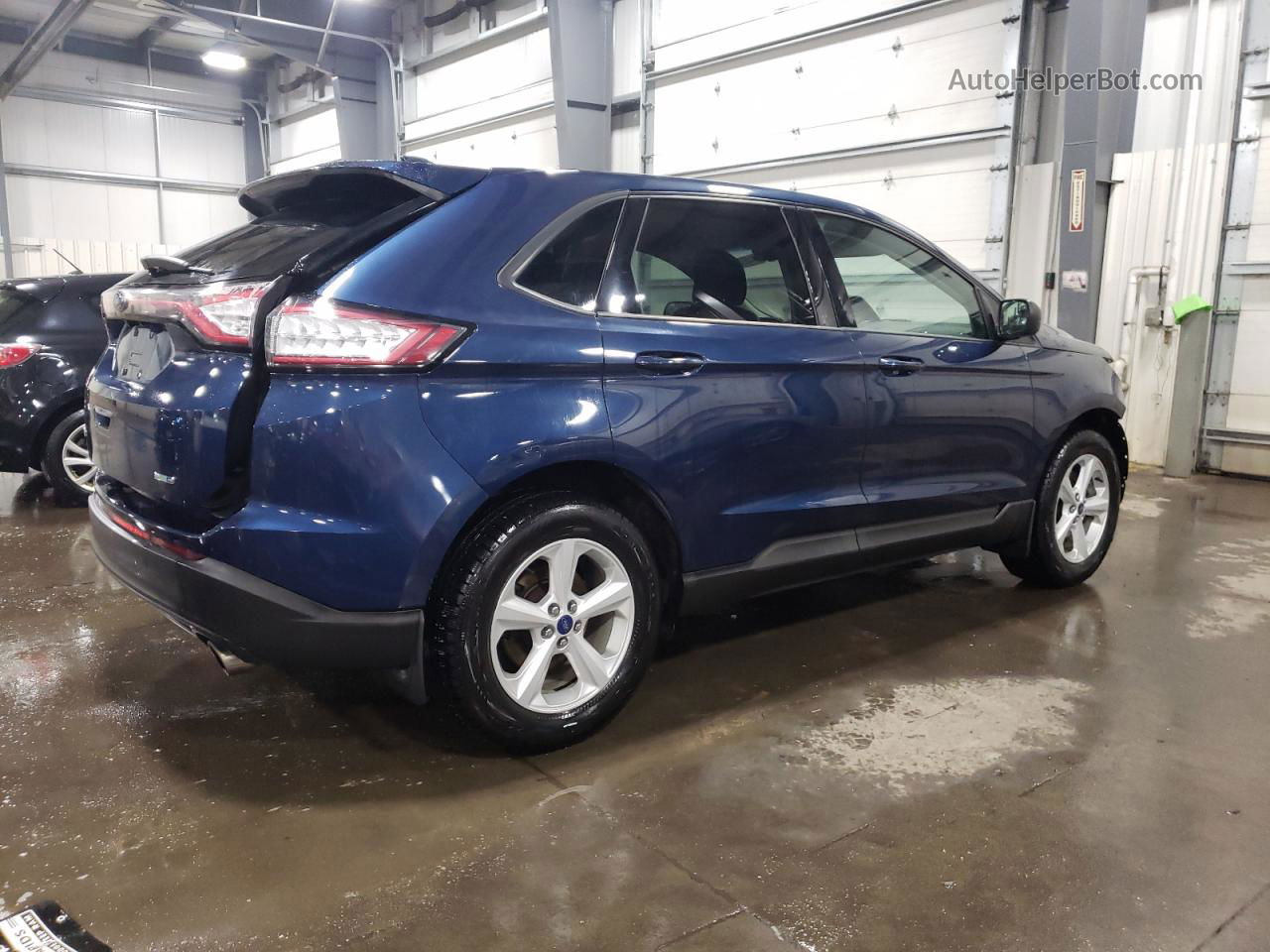 2017 Ford Edge Se Blue vin: 2FMPK4G95HBC49324