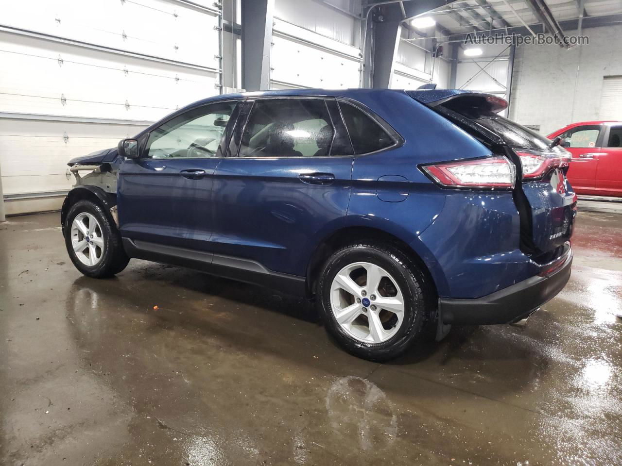 2017 Ford Edge Se Blue vin: 2FMPK4G95HBC49324