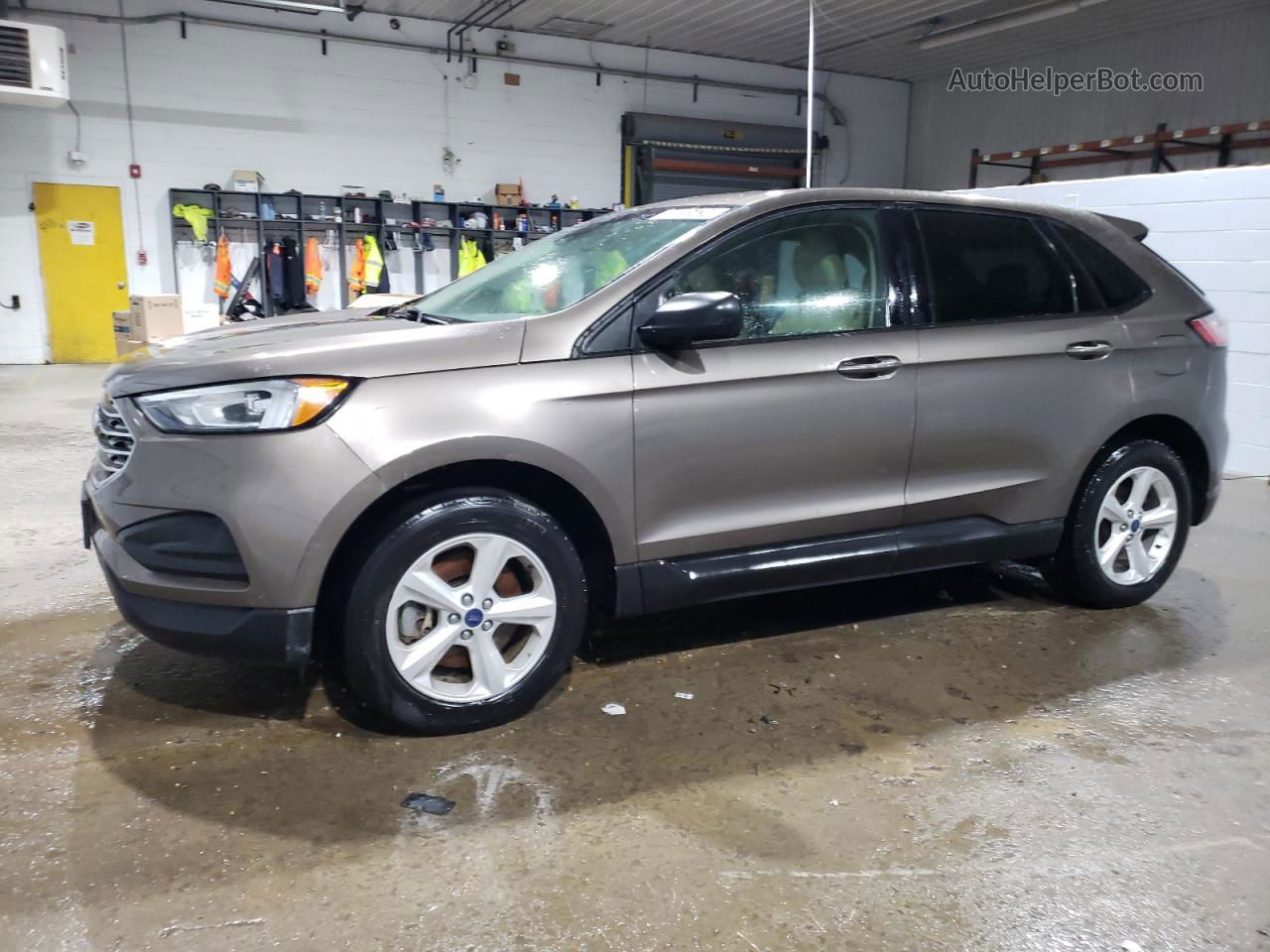 2019 Ford Edge Se Brown vin: 2FMPK4G96KBC49260