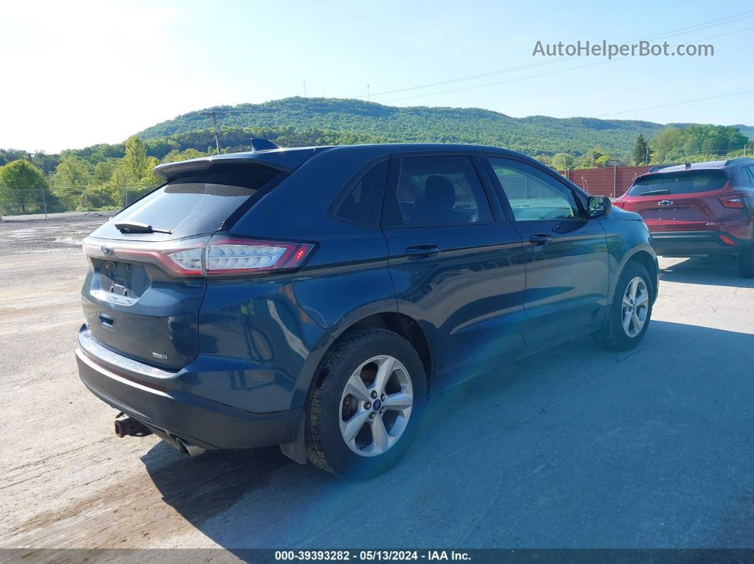 2016 Ford Edge Se Blue vin: 2FMPK4G97GBB92820