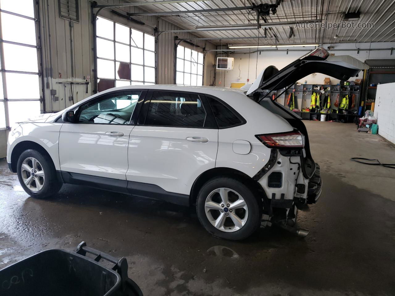 2017 Ford Edge Se White vin: 2FMPK4G97HBB71001