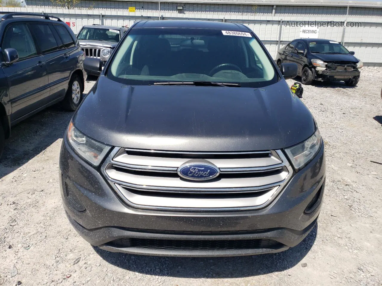 2017 Ford Edge Se Gray vin: 2FMPK4G97HBC48238