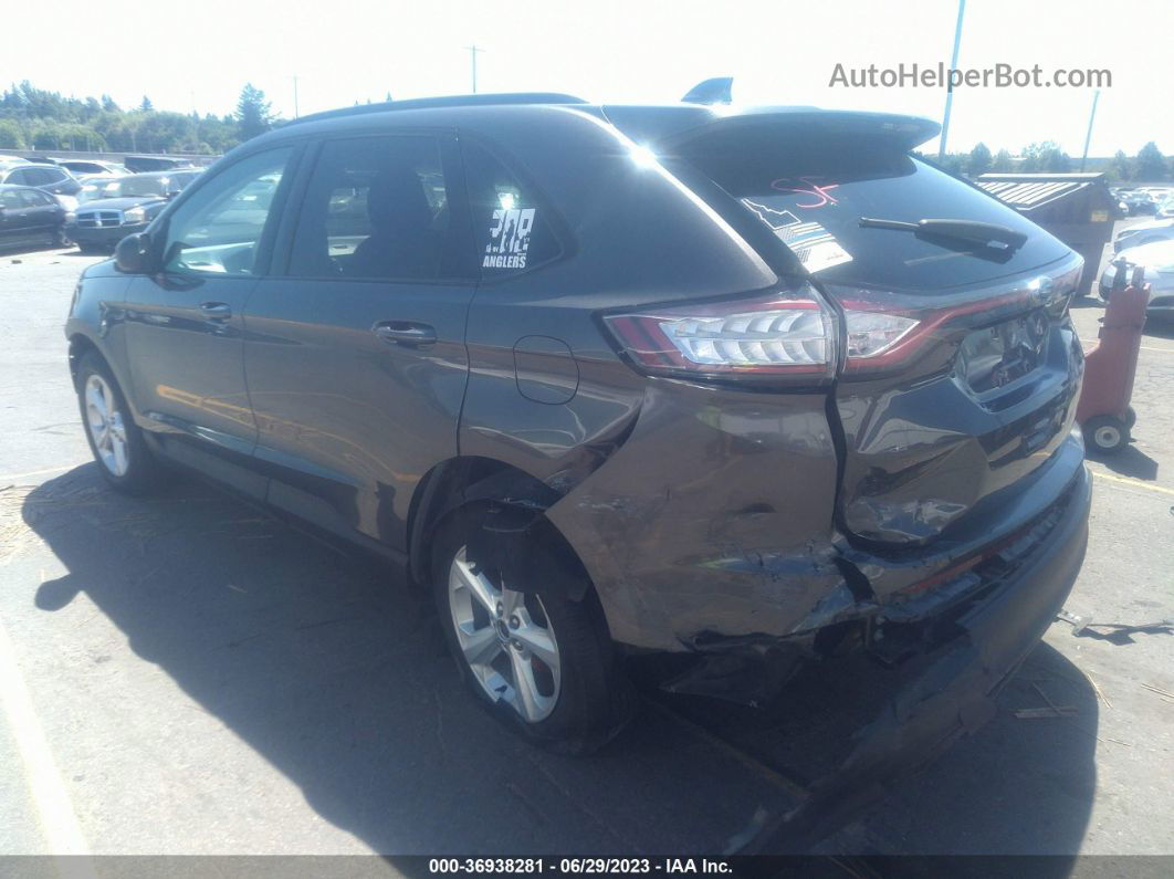 2018 Ford Edge Se Gray vin: 2FMPK4G97JBC00907