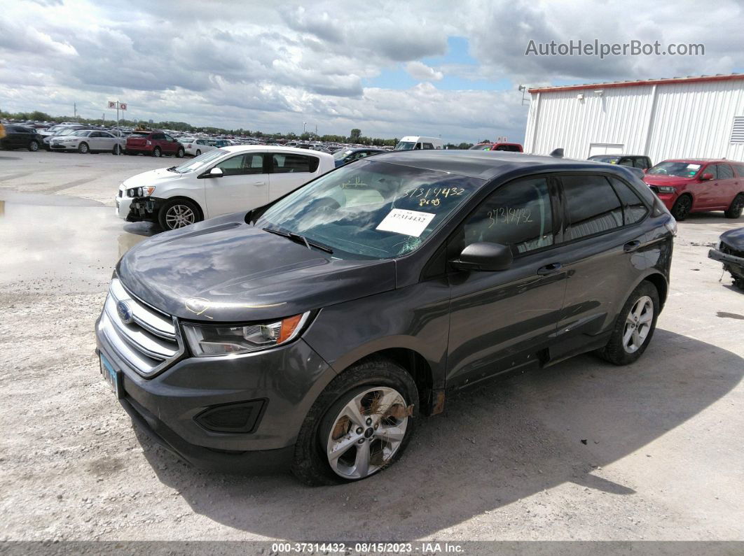 2018 Ford Edge Se Black vin: 2FMPK4G97JBC42638