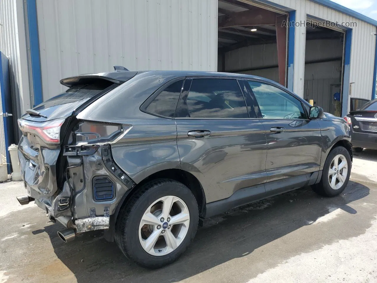 2018 Ford Edge Se Gray vin: 2FMPK4G97JBC61156