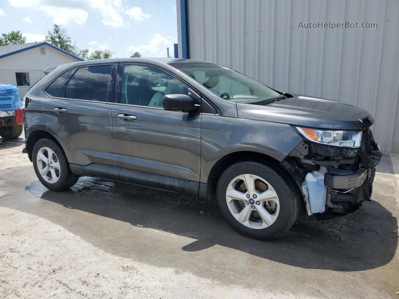 2018 Ford Edge Se Gray vin: 2FMPK4G97JBC61156