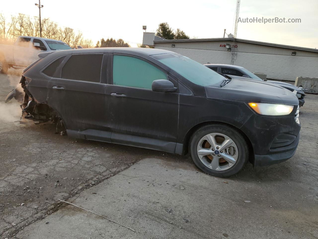 2019 Ford Edge Se Black vin: 2FMPK4G97KBB04454